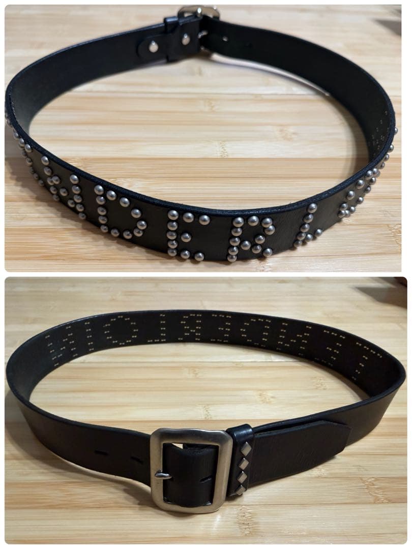 ⭐️美品⭐️テンダーロイン×ポーター⭐️ブラックレザー⭐️シルバースタッズ⭐️34