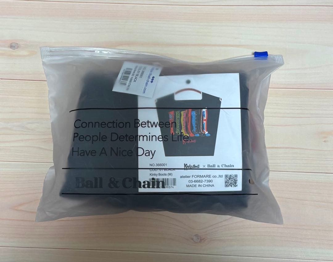 キンキーブーツ ボールアンドチェーン Ball&Chainコラボトート 黒 M