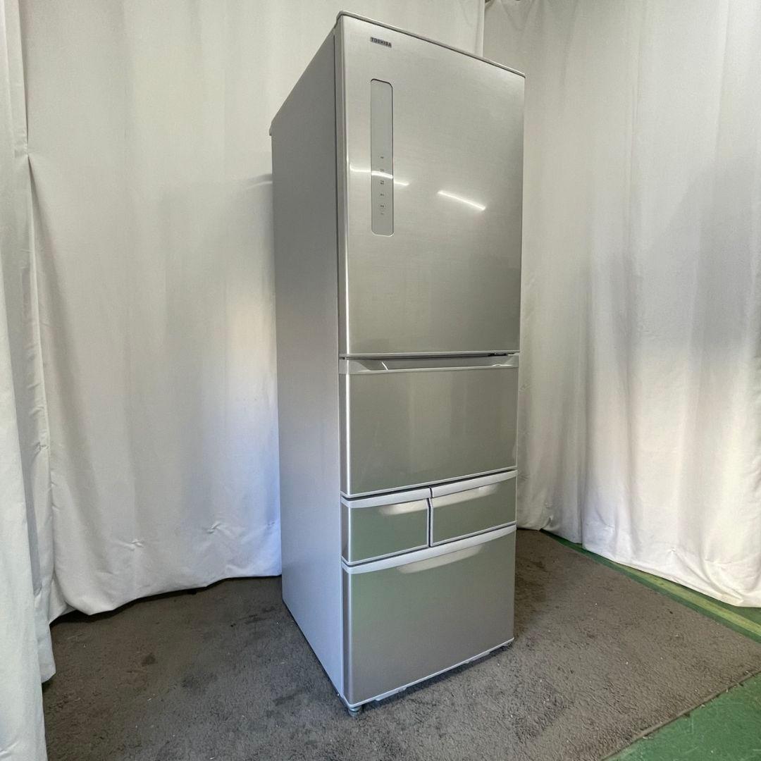 東芝　ベジータ　冷蔵庫　大型　411ℓ　5ドア　設置無料　激安　中古　綺麗