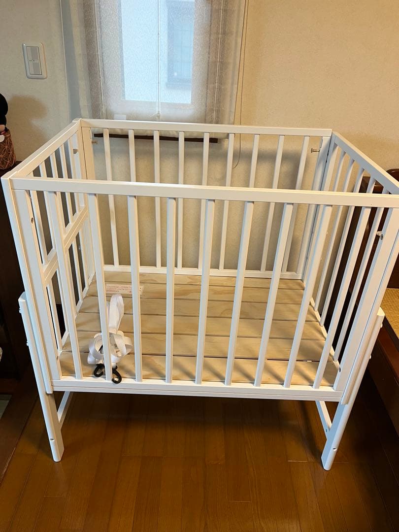 そいねーるミニ　ベビーベッド　yamatoya （ホワイト）　マットレス新品