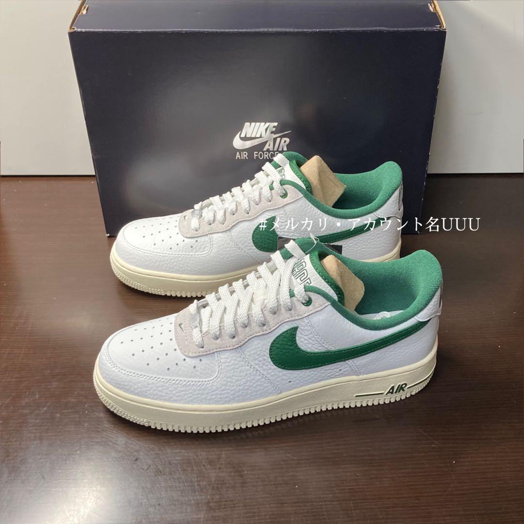 【新品27cm】NIKE エアフォース１ホワイト/グリーン/ココナッツミルク
