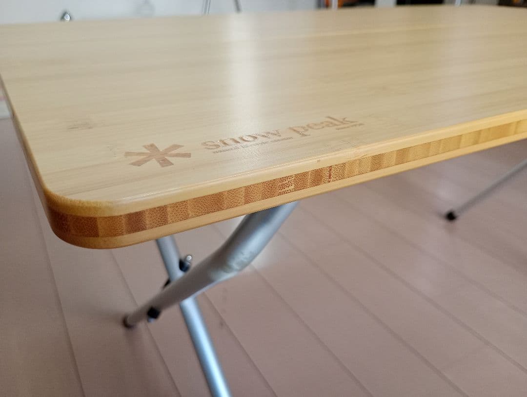  PEAK スノーピーク ワンアクションローテーブル竹 中古品