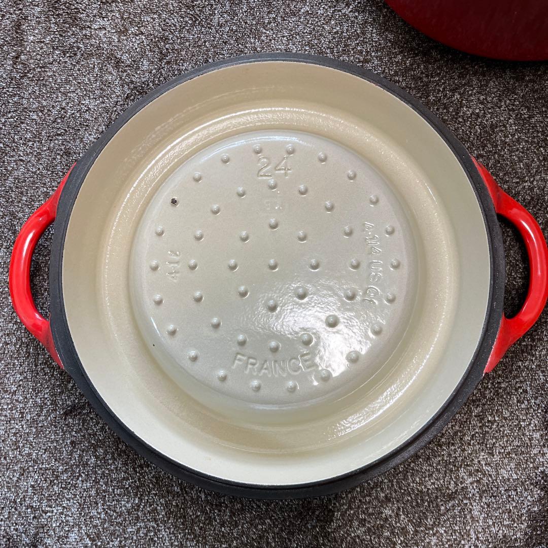 Le Creuset ルクルーゼ DOUFEU デュッフ 24cm両手鍋 レッド