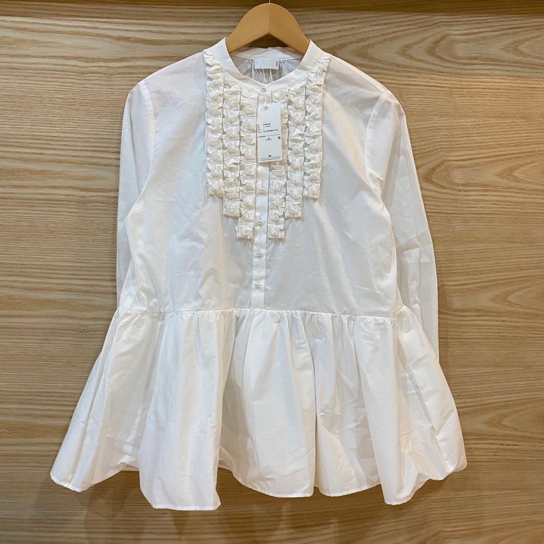 新品 定価26,400円 SONO ヒポポトゥースチュニックブラウス フリル