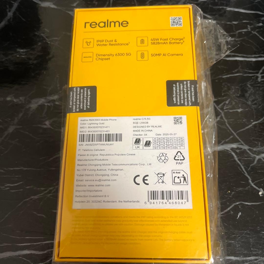 realme C75 5G スマートフォン 本体