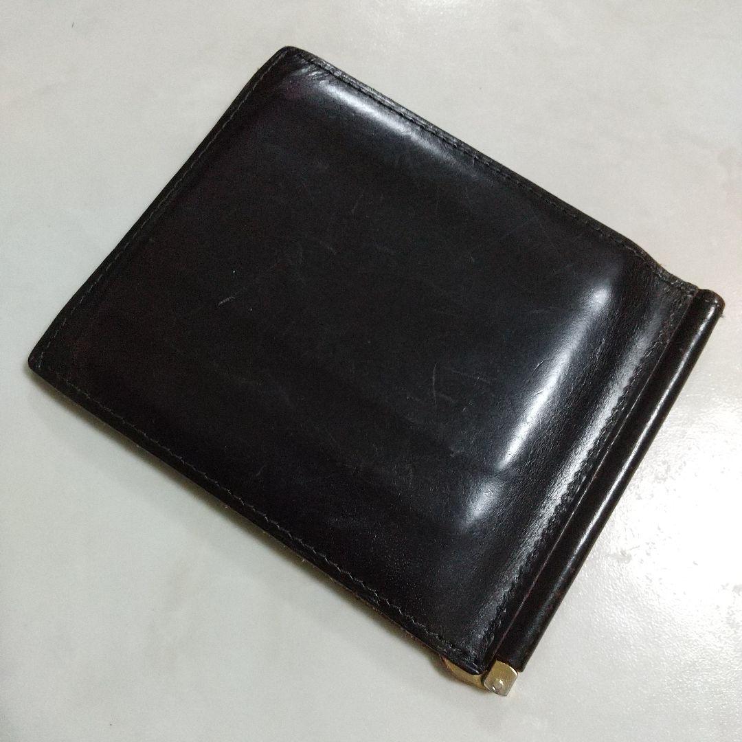 GANZO ガンゾ マネークリップ レザー 日本製 薄型 ダークブラウン