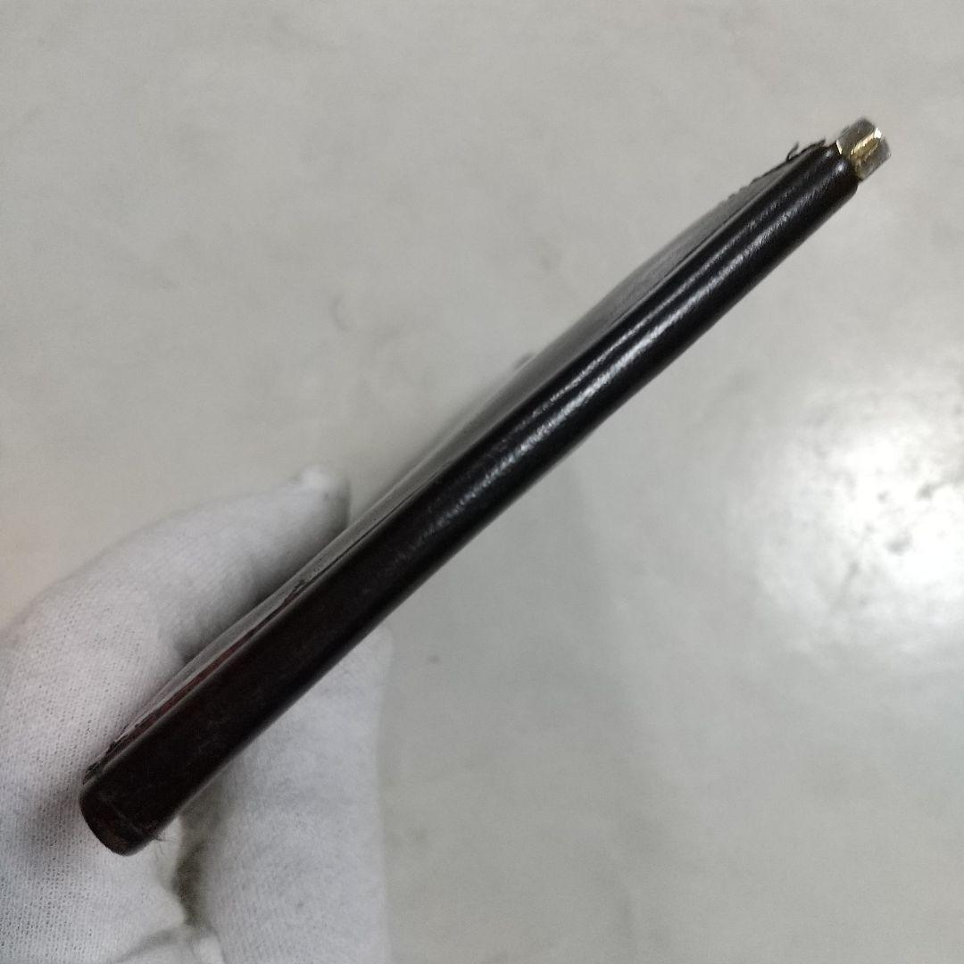 GANZO ガンゾ マネークリップ レザー 日本製 薄型 ダークブラウン