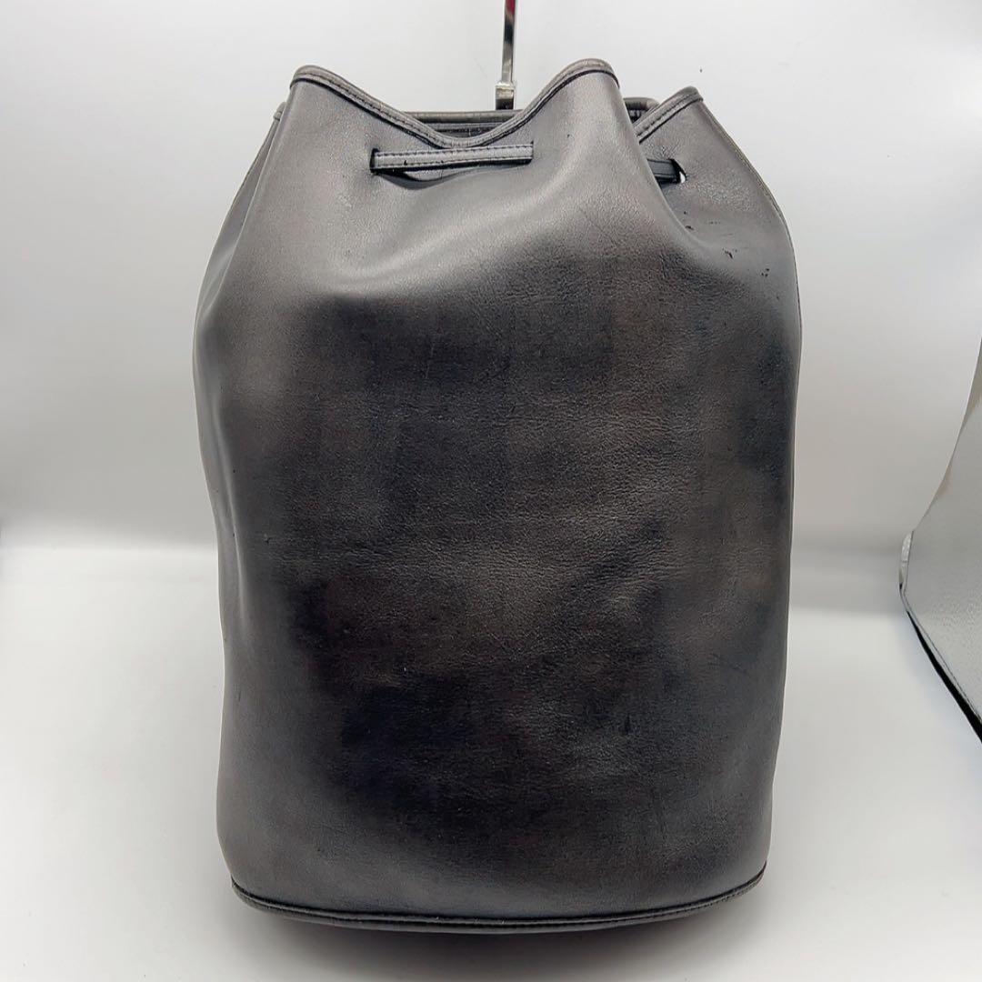 オールドコーチ　ワンショルダーバッグ　西口修平着用　巾着　レザー　USA製　黒