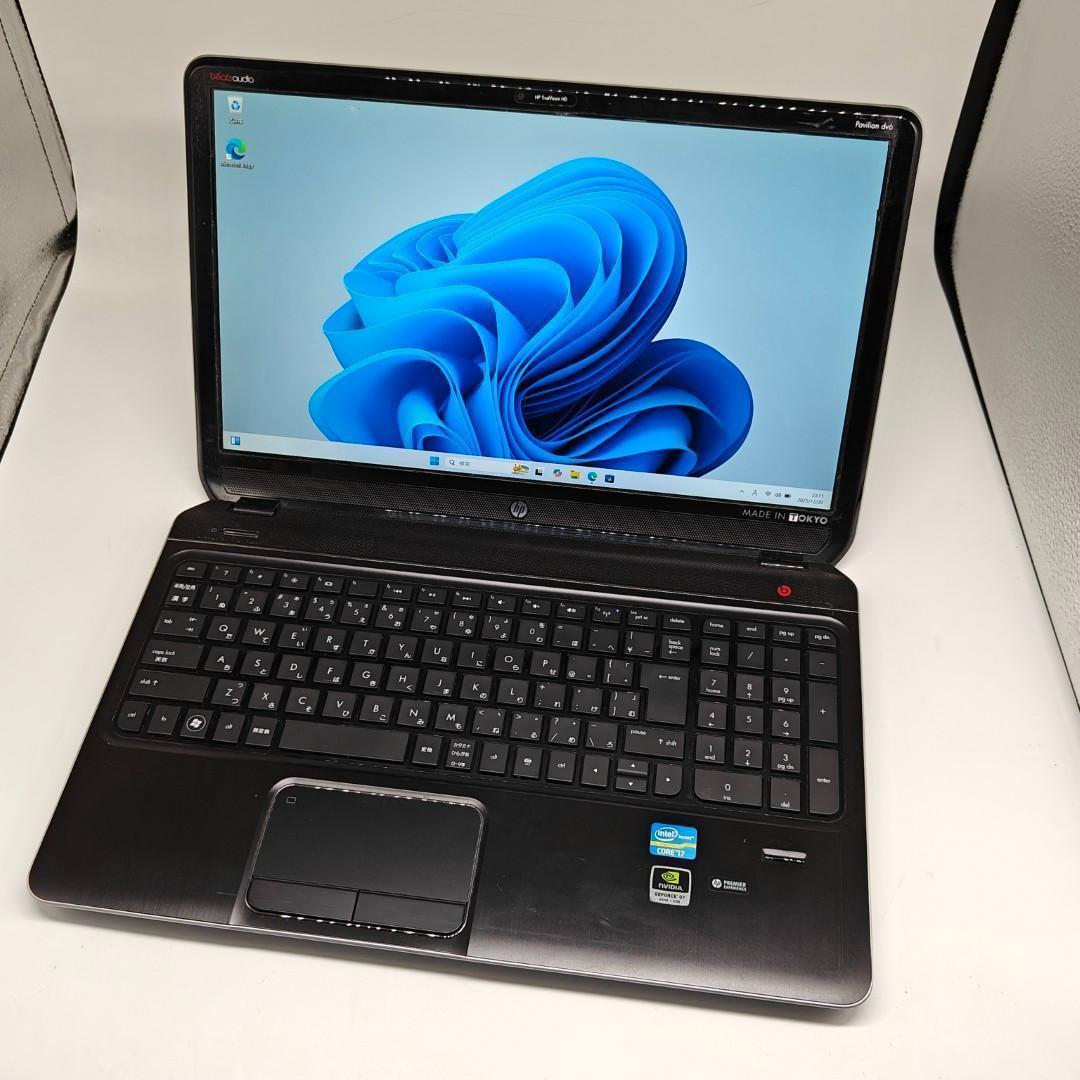 【HP】高速i7 SSD512GB 16GB グラボ搭載 ブラック ノートPC