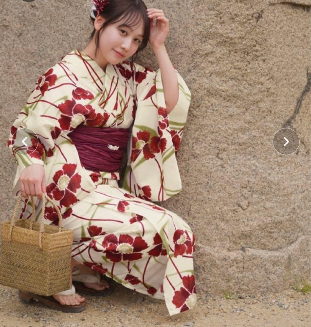 utataneオリジナルデザイン 国内染色 浴衣 帯セット