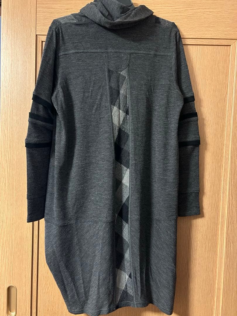 センソユニコTB ロングカーディガン アーガイル柄