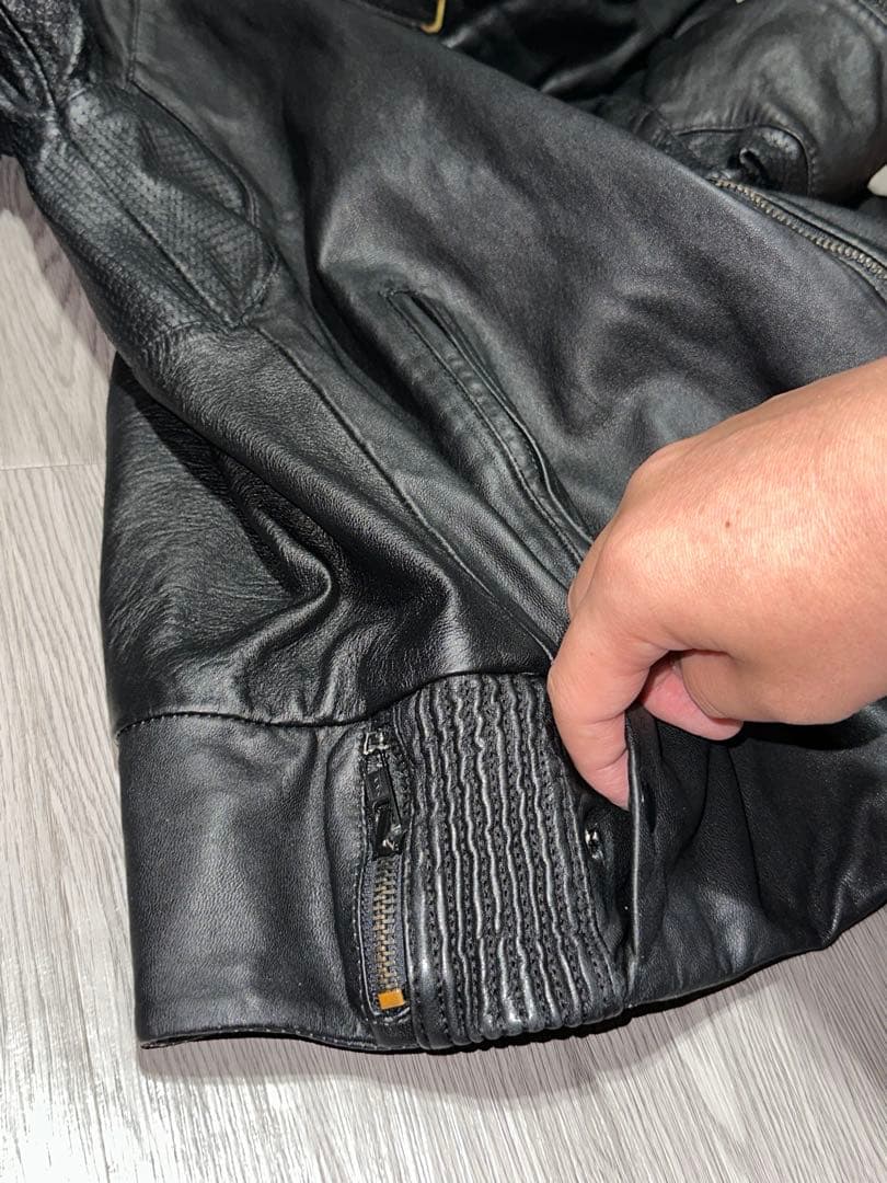 【00's archive】bono type leather jacket