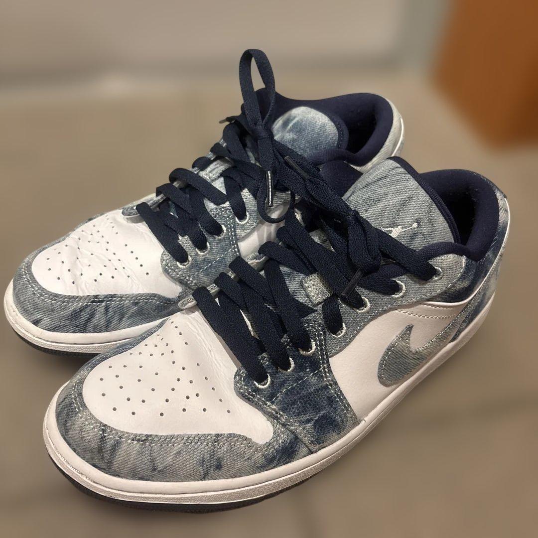 ナイキ エアジョーダン1 ロー ウォッシュド デニム