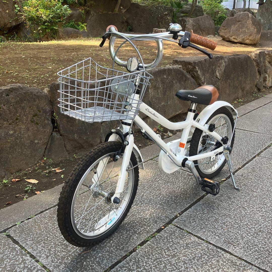 【美品、直接受け渡し】KhodaaBloom 16インチ ホワイト+補助輪