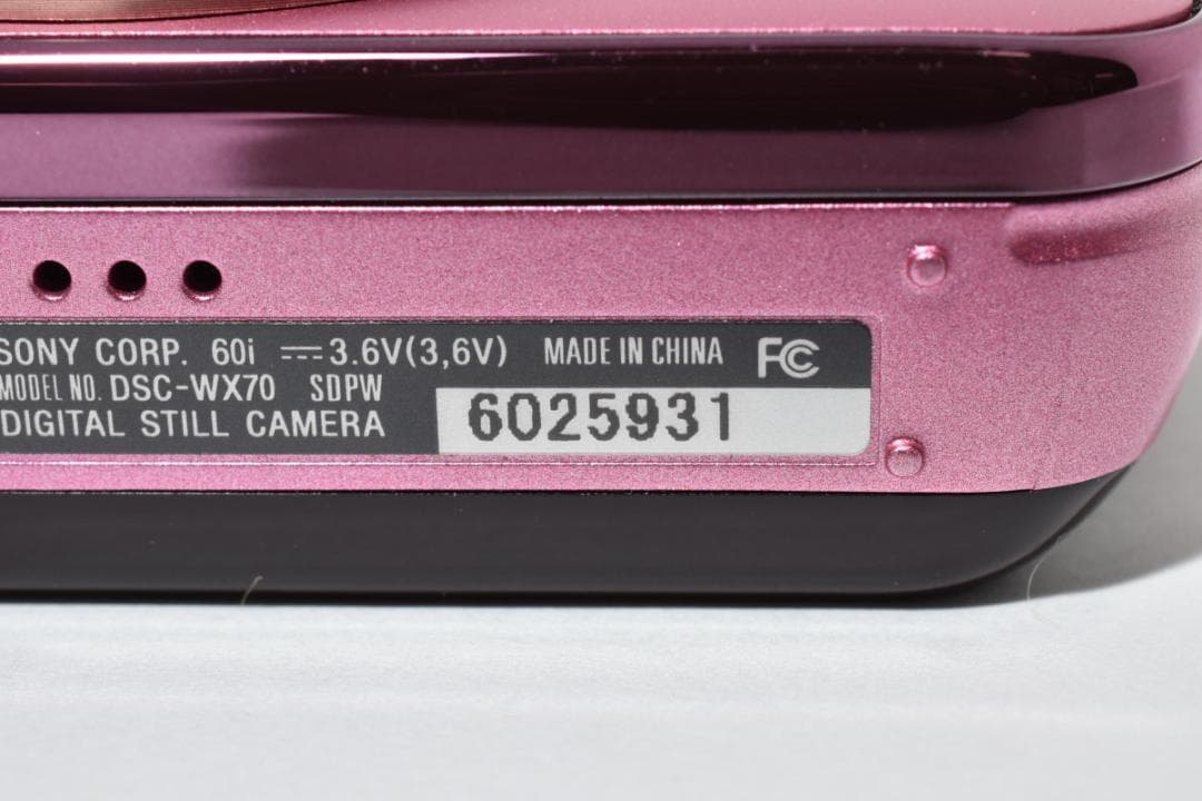 【極美品】SONY Cyber-shot DSC-WX70 ピンク　新品級！