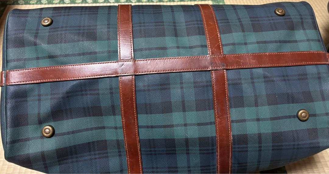 ラルフローレン　チェック柄ボストンバッグ