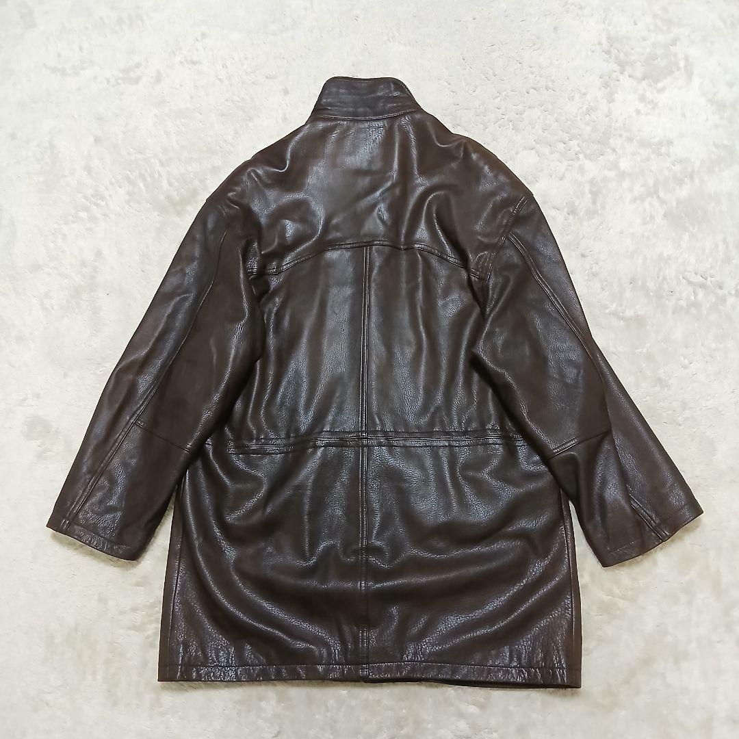 極希少/美品 Guy Laroche ヴィンテージ 鹿革 フィールドレザーコート