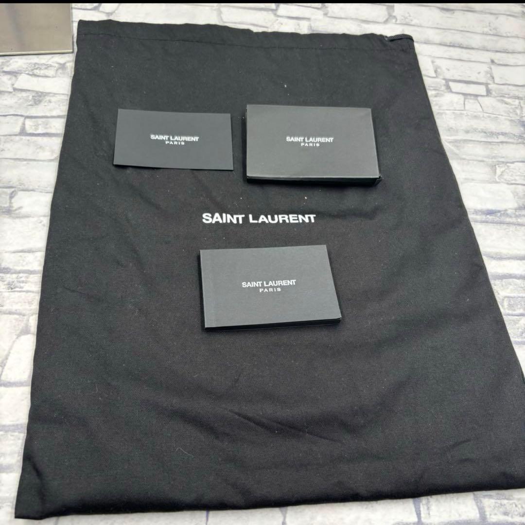 付属付き✨サンローランパリ ベルト カサンドラロゴ YSL レザー ブラック