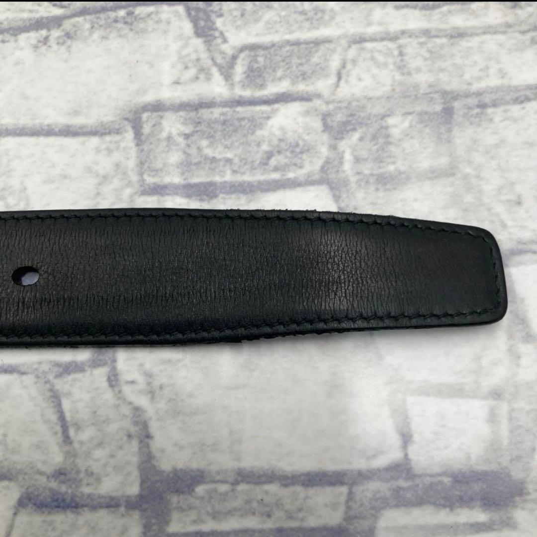 付属付き✨サンローランパリ ベルト カサンドラロゴ YSL レザー ブラック