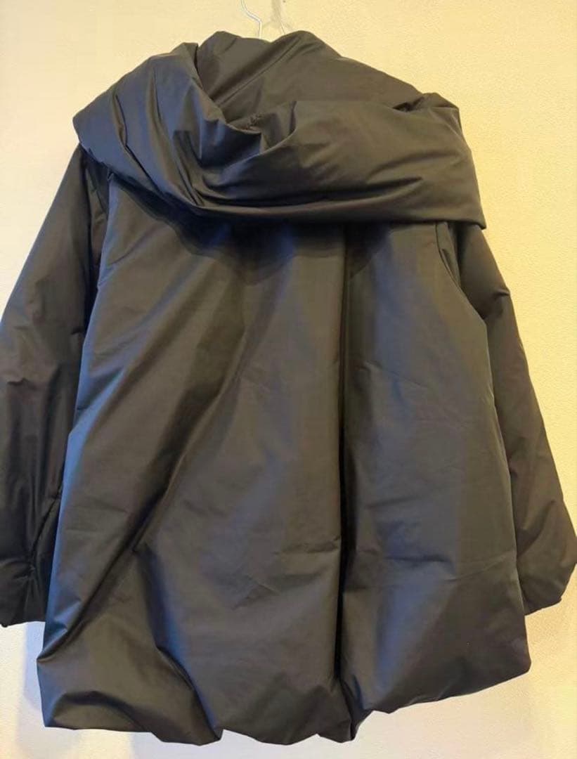 mizuiroind フード付きショートダウンジャケット