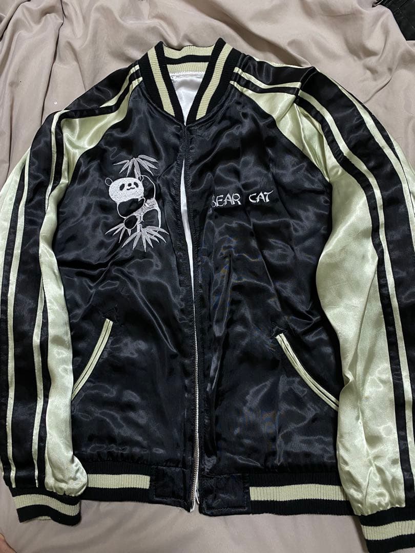 JAPANESEQUE 日本 スカジャン パンダ レーヨン unisex 2面用