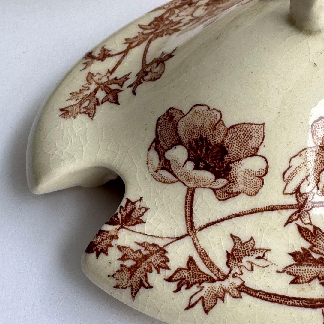 フランスアンティーク Gien ジアン Anemones アネモネ　ソーシエール