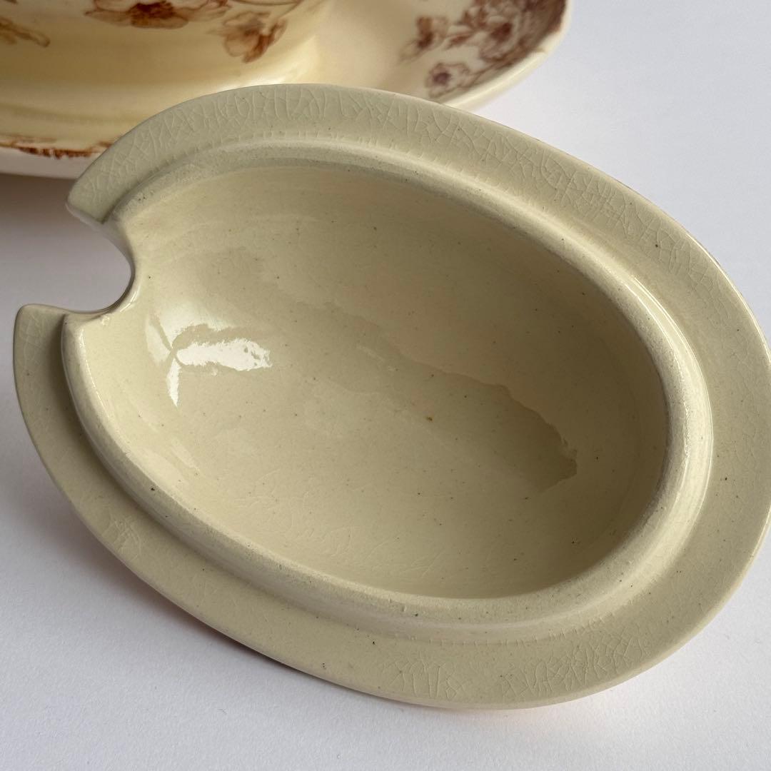 フランスアンティーク Gien ジアン Anemones アネモネ　ソーシエール