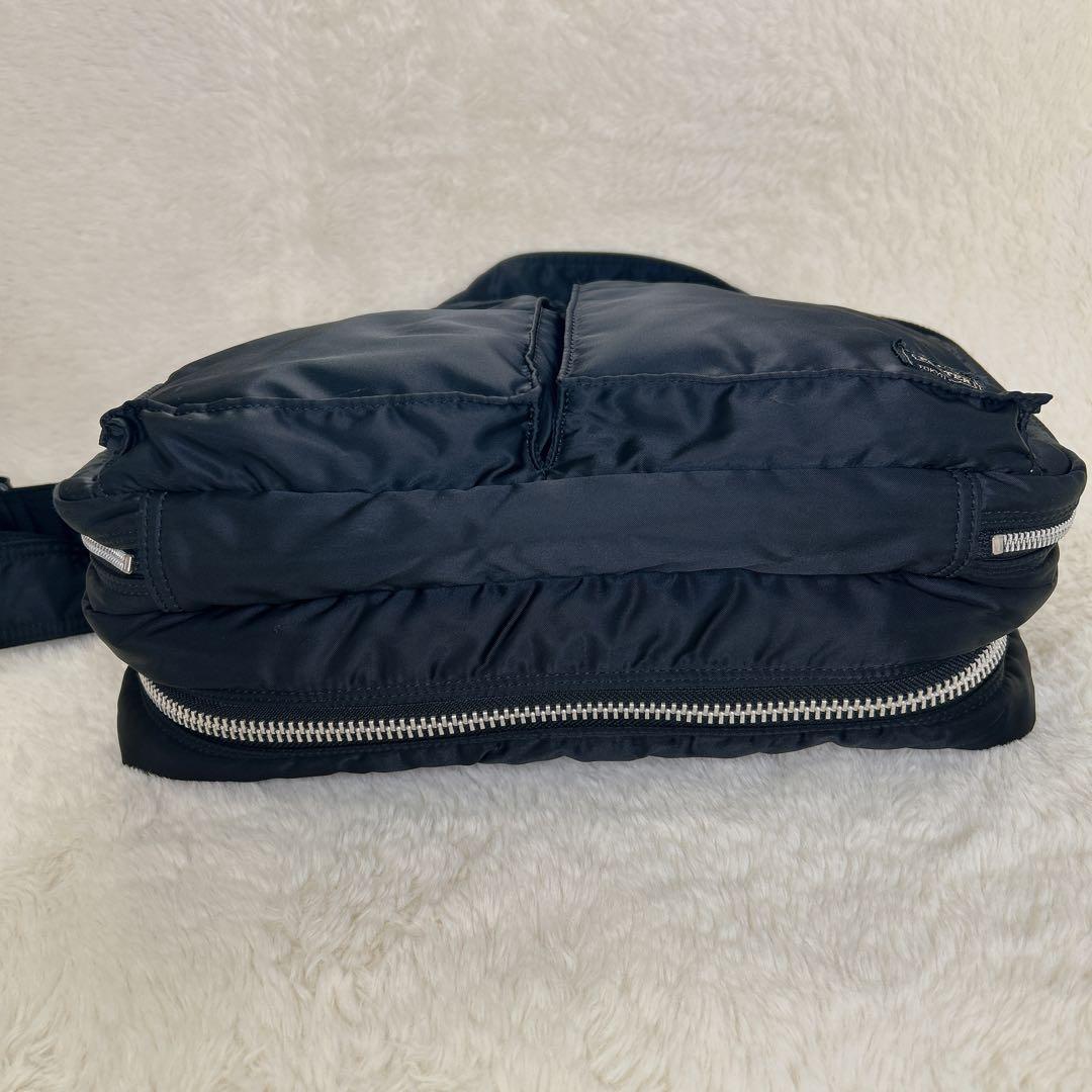 美品✨PORTER タンカー ショルダーバッグ (XL) ブラック ２層式 拡張