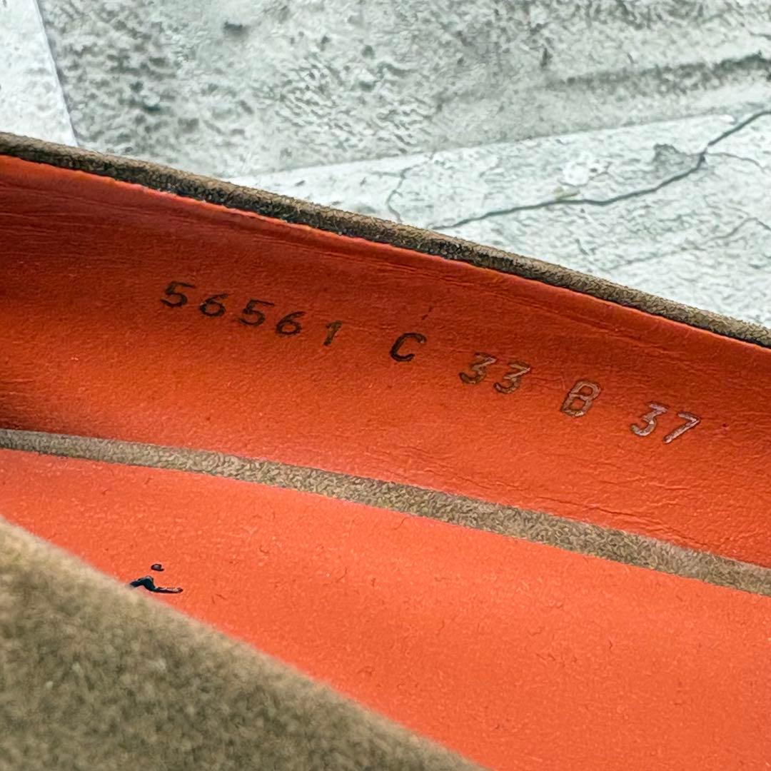 【美品】Santoni サントーニ スエード パンプス 37 イタリア製
