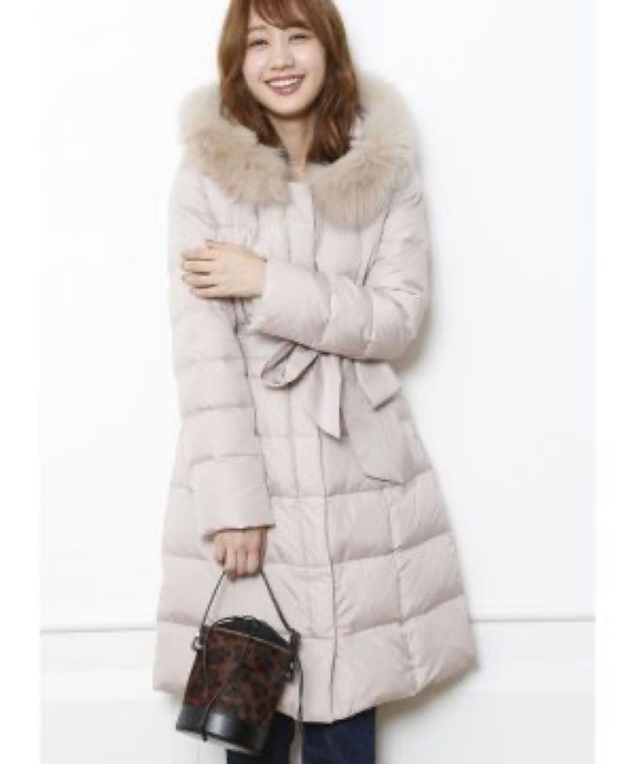 ファー付フードダウンコート