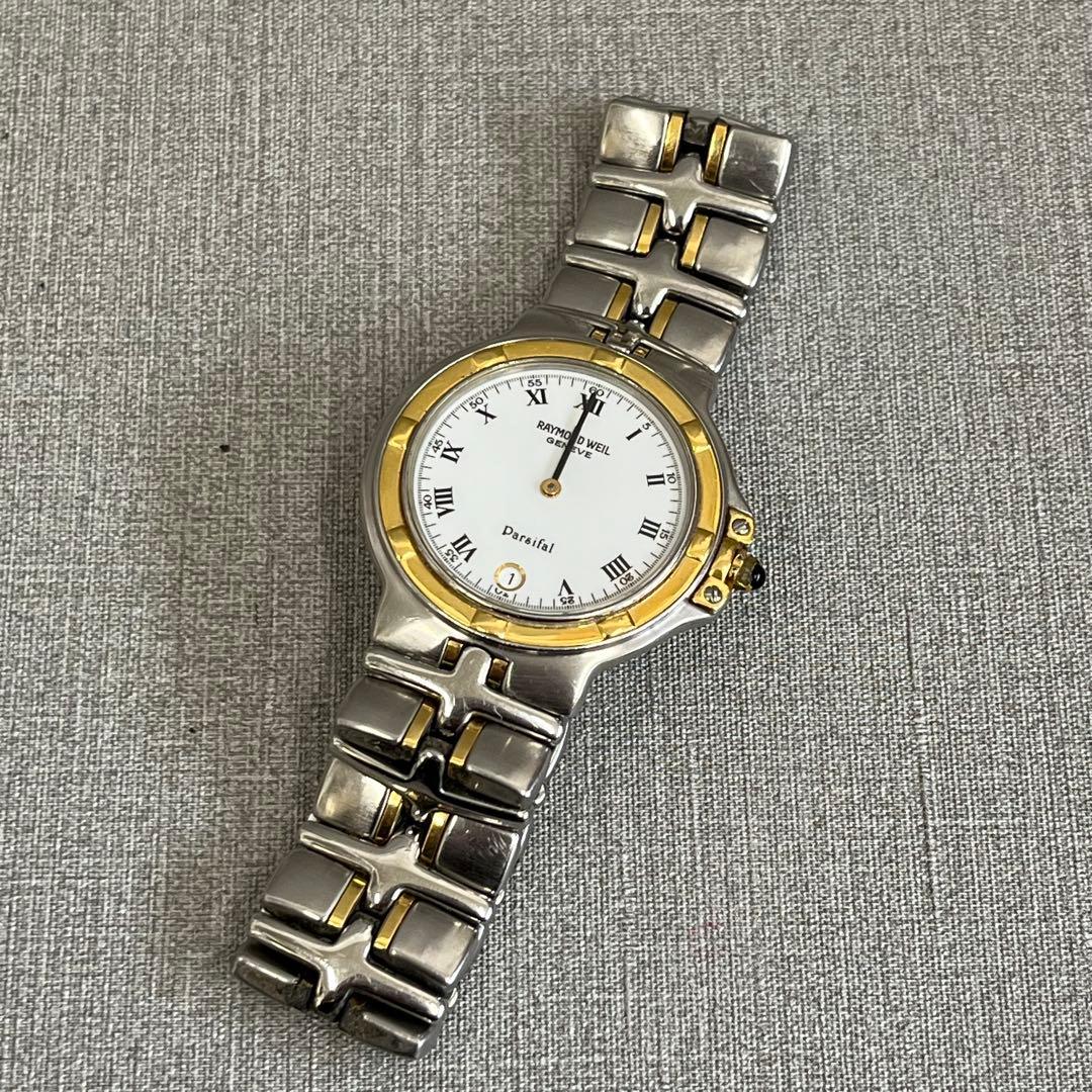 【H】希少✨レイモンドウィル　パルシファル　9190　メンズ　腕時計　不動