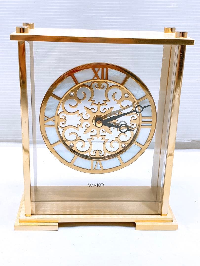 A*a様 希少・美品 GINZA WAKO 置時計 SHK025G 銀座和光 O