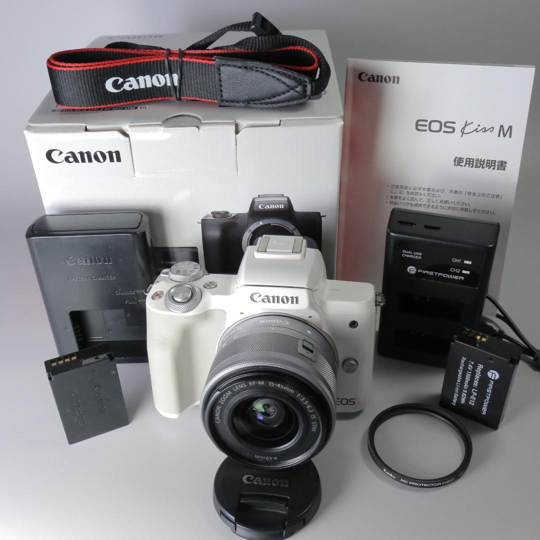 ☆良品☆☆完全動作　キヤノン EOS kiss M ホワイト　＃230
