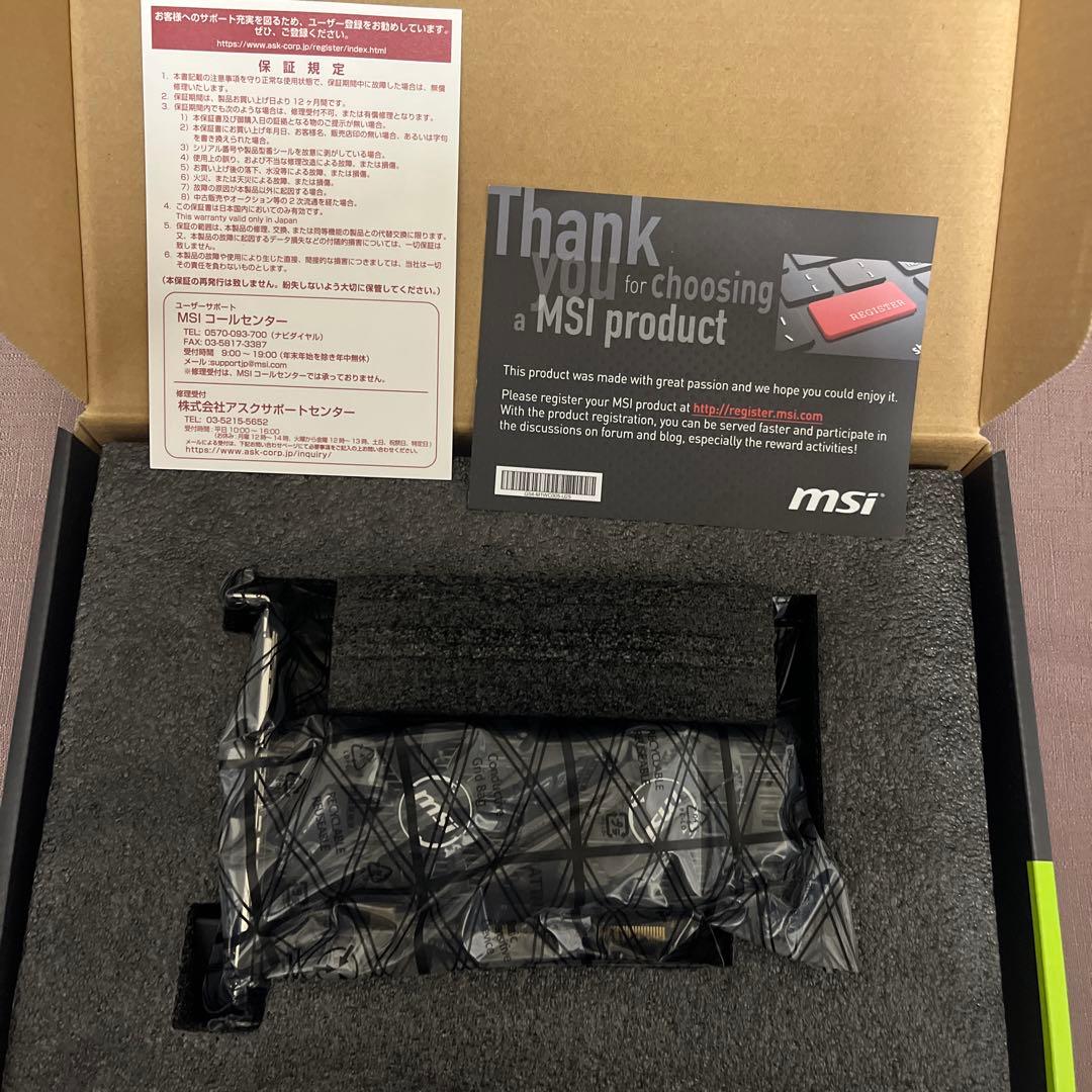 MSI GTX1650 4GB GDDR5ロープロファイル