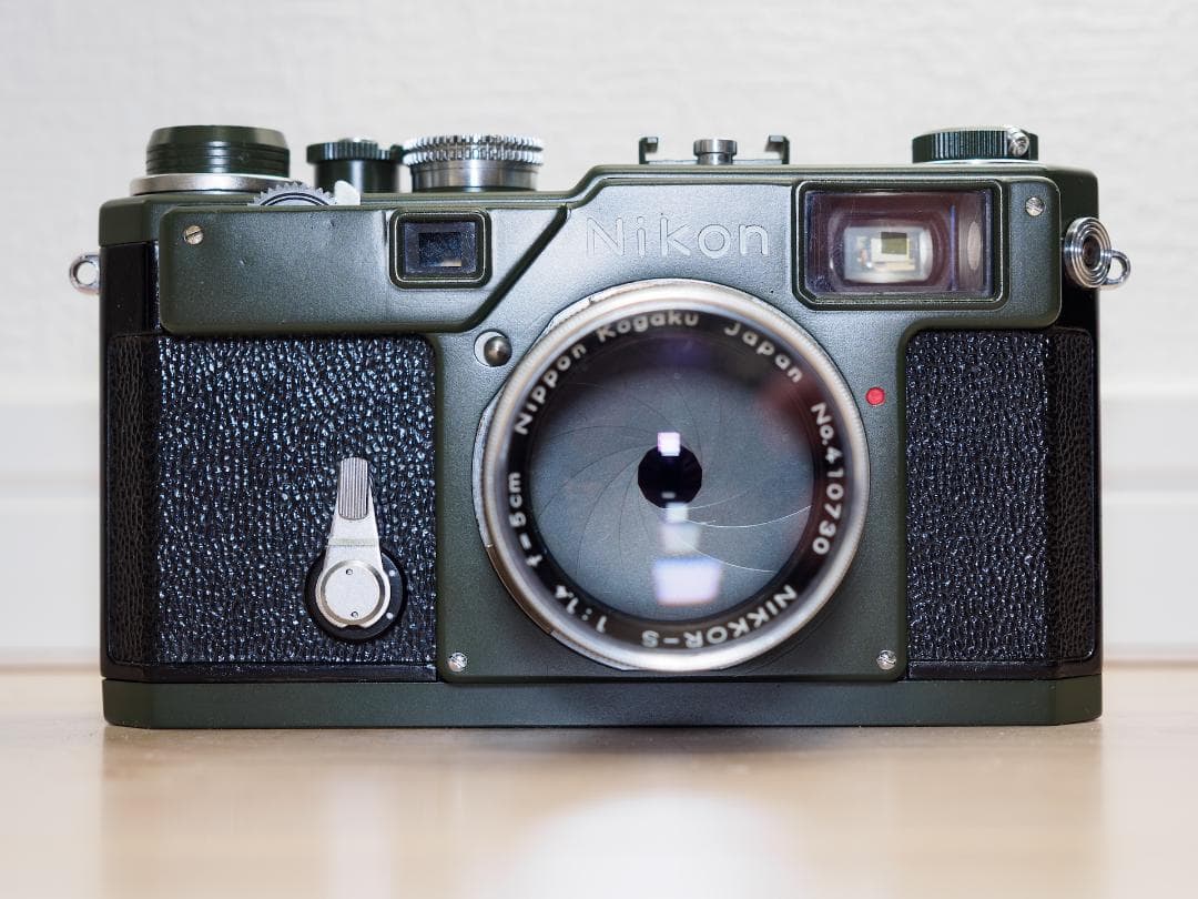 極美品 Nikon S3 レンジファインダー 後塗り ミリタリーグリーン 完動品