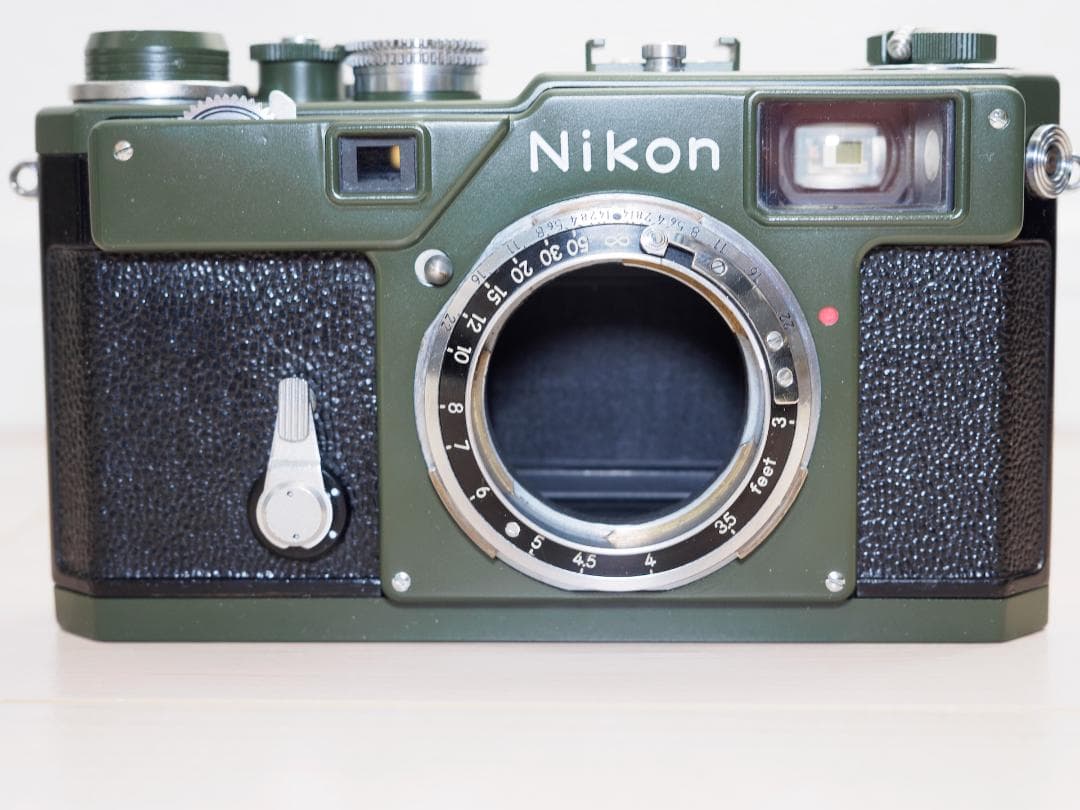 極美品 Nikon S3 レンジファインダー 後塗り ミリタリーグリーン 完動品