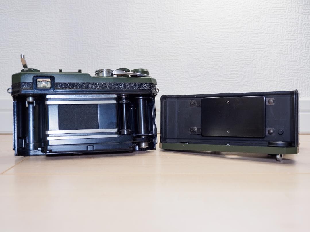 極美品 Nikon S3 レンジファインダー 後塗り ミリタリーグリーン 完動品