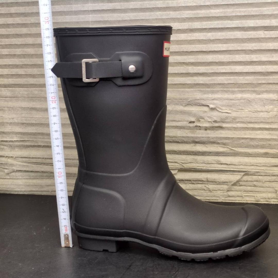 ☆未使用　HUNTER　ショートレインブーツ　WFS1000RMA　US8