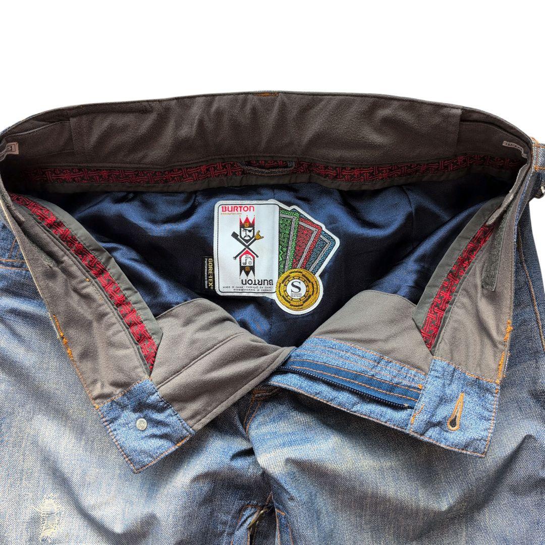 バートン スノボ用パンツ ゴアテックス ダメージジーンズタイプ Sサイズ