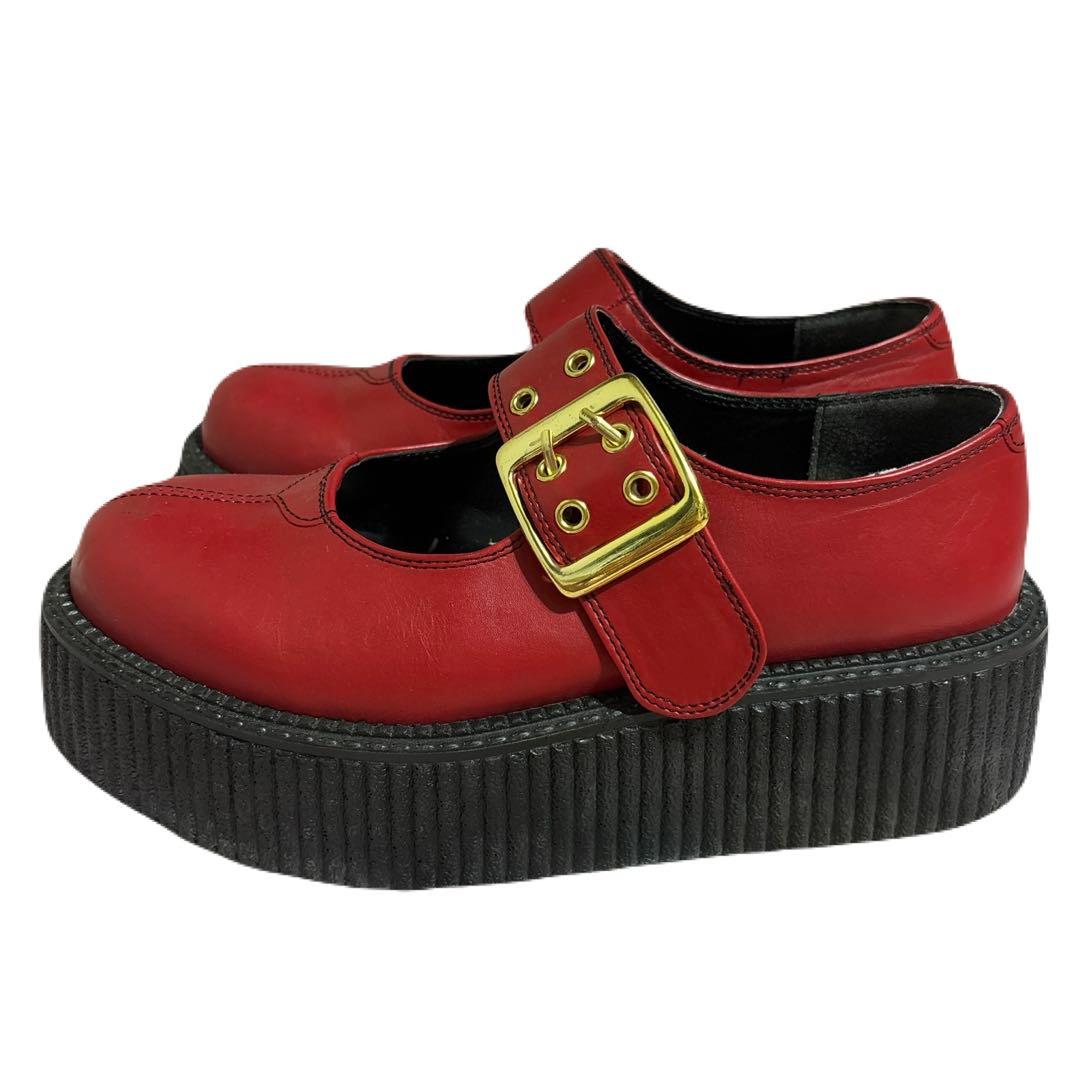 ꒰ঌ໒꒱YOSUKE 厚底メリージェーン ローファーrock punk y2k