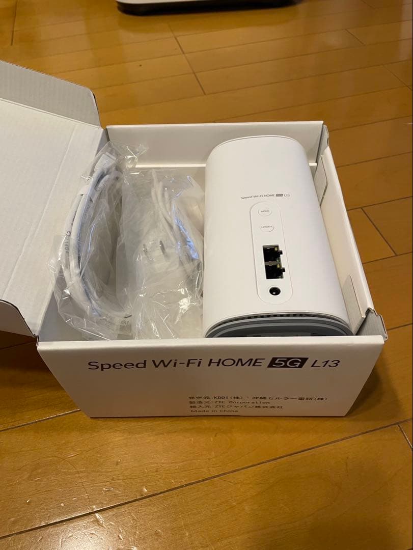 【美品】Speed Wi-Fi  5G L13（ZTE ZTR02）
