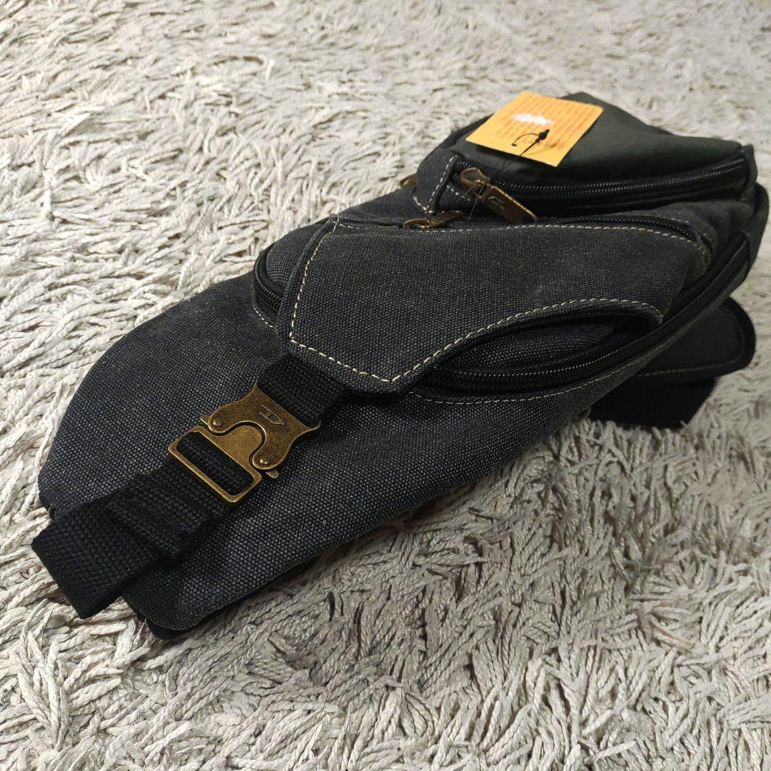 【新品未使用】DIESEL　ディーゼル　ボディバッグ　デニム　グレー