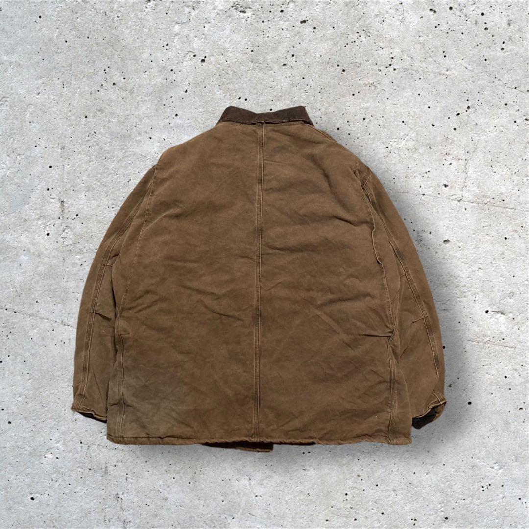 〈カーハート〉トラディショナルジャケット　茶色　裏地キルティング　3XL i