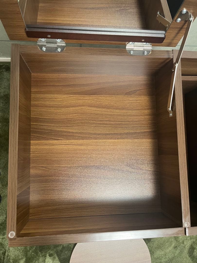 エア・リゾーム　北欧コンパクト木製ドレッサーnico(ニコ)スツール付き