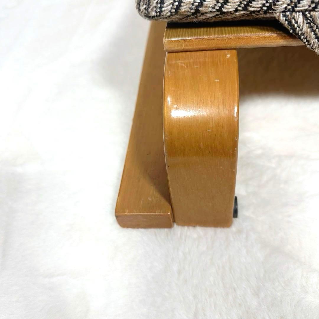 【ローチェア】腰痛防止　胡坐楽座椅子　新日本木工　曲木　低座椅子　希少　健康姿勢