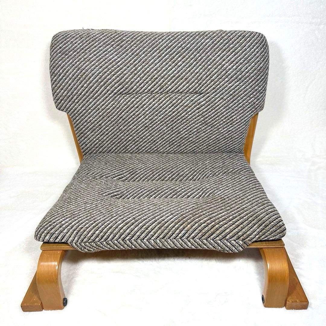 【ローチェア】腰痛防止　胡坐楽座椅子　新日本木工　曲木　低座椅子　希少　健康姿勢