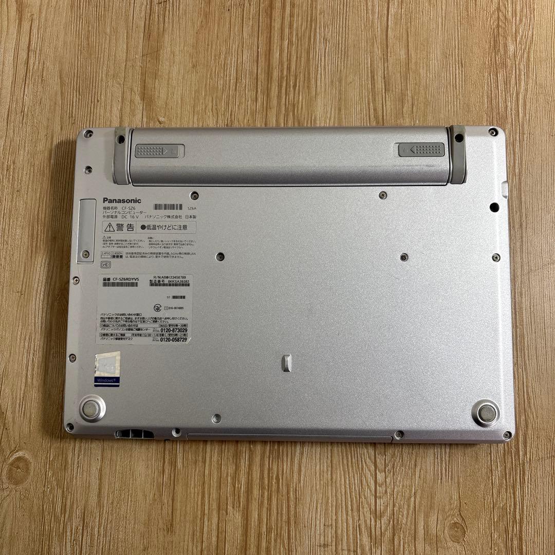 Panasonic CF-SZ6 i5-7300Uメモリ8GB純正AC付き