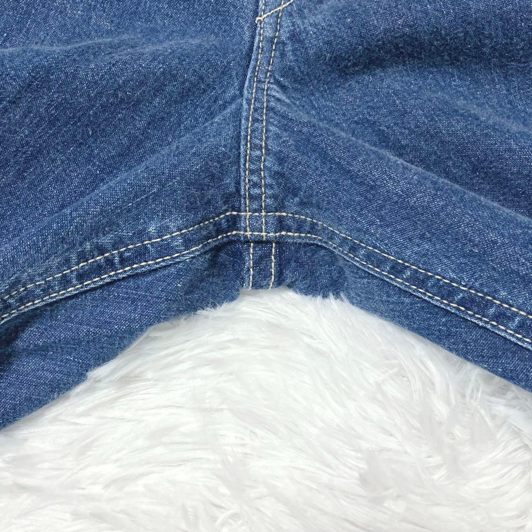 美品✨　オアスロウ　ビリージーン　ツータックデニムパンツ　L　コクーンデニム