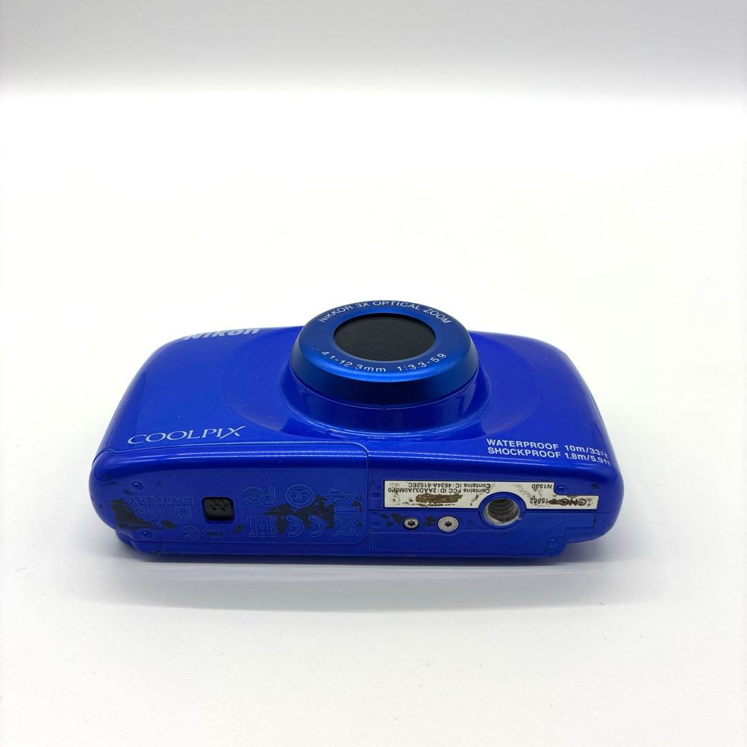 セール　美品　動作確認済　Nikon　ニコン　COOLPIX　W100　ブルー