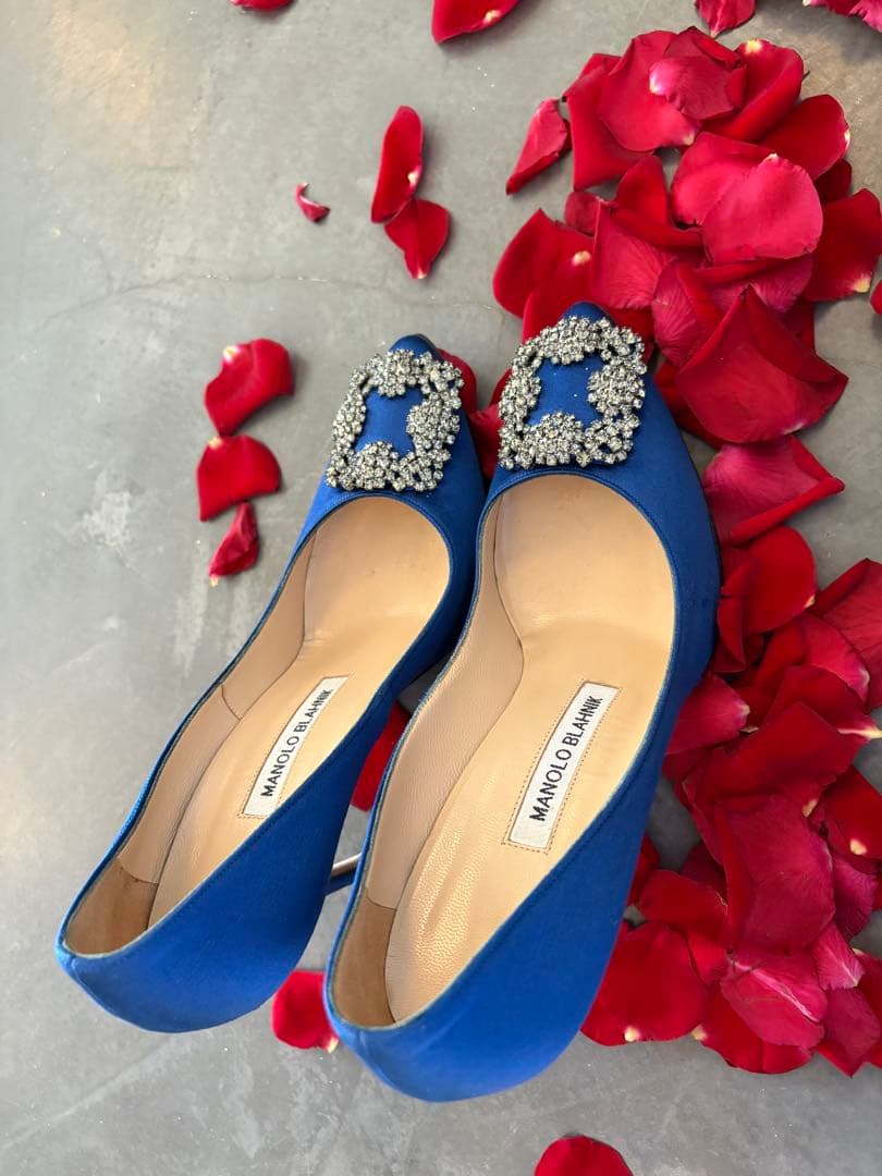 【美品】マノロブラニク ハンギシ 36 MANOLO BLAHNIK